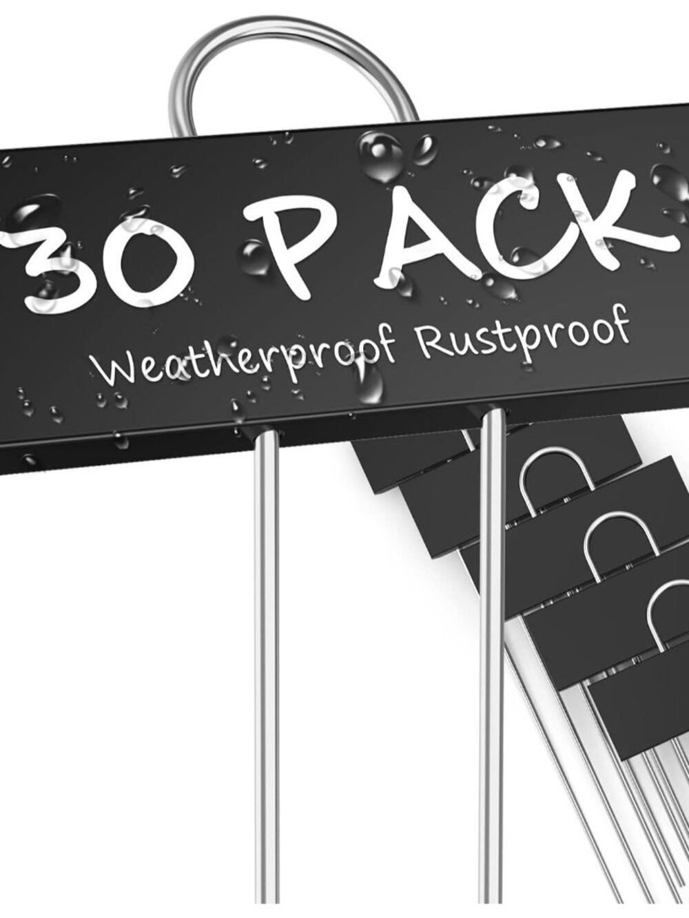 30-Pack Metal Plant Labels Weatherproof Garden Markers,Height 10.6'', Label Area